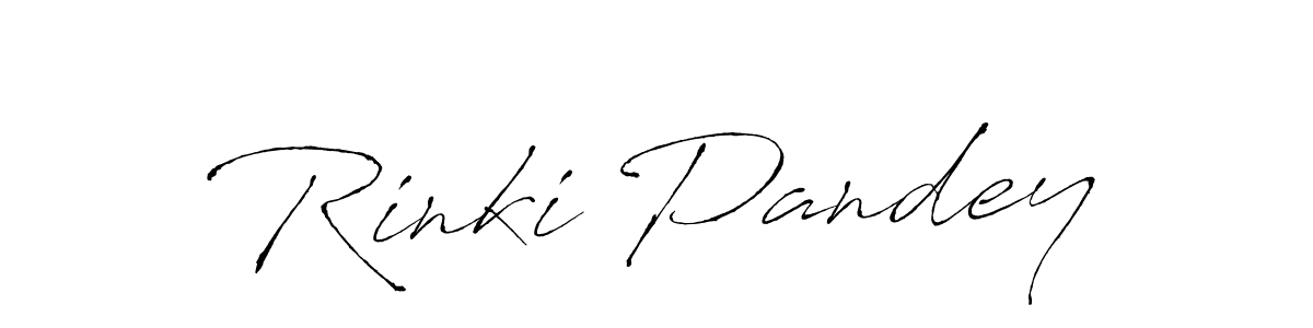 Create a beautiful signature design for name Rinki Pandey. With this signature (Antro_Vectra) fonts, you can make a handwritten signature for free. Rinki Pandey signature style 6 images and pictures png