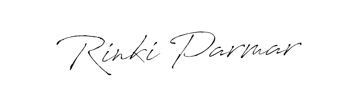 Design your own signature with our free online signature maker. With this signature software, you can create a handwritten (Antro_Vectra) signature for name Rinki Parmar. Rinki Parmar signature style 6 images and pictures png