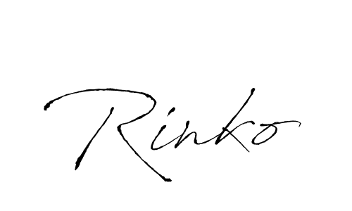 Make a beautiful signature design for name Rinko. With this signature (Antro_Vectra) style, you can create a handwritten signature for free. Rinko signature style 6 images and pictures png