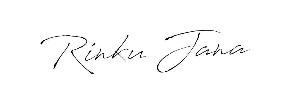 Design your own signature with our free online signature maker. With this signature software, you can create a handwritten (Antro_Vectra) signature for name Rinku Jana. Rinku Jana signature style 6 images and pictures png