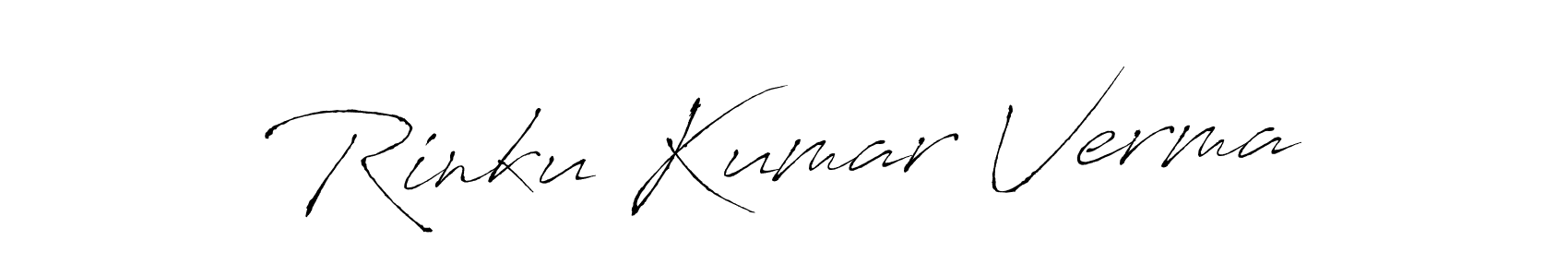 Similarly Antro_Vectra is the best handwritten signature design. Signature creator online .You can use it as an online autograph creator for name Rinku Kumar Verma. Rinku Kumar Verma signature style 6 images and pictures png