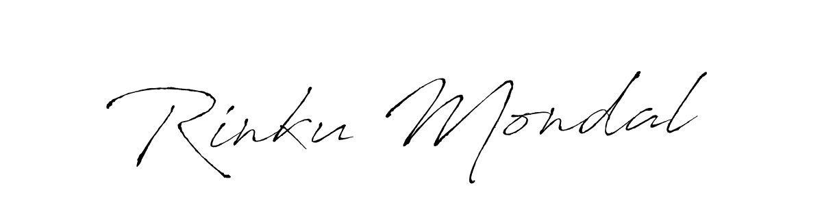 Make a beautiful signature design for name Rinku Mondal. With this signature (Antro_Vectra) style, you can create a handwritten signature for free. Rinku Mondal signature style 6 images and pictures png