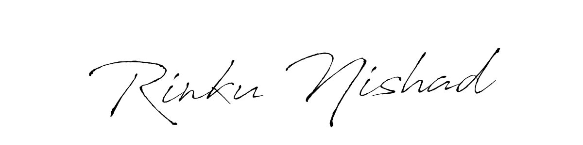 This is the best signature style for the Rinku Nishad name. Also you like these signature font (Antro_Vectra). Mix name signature. Rinku Nishad signature style 6 images and pictures png
