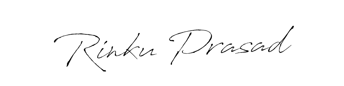 Make a beautiful signature design for name Rinku Prasad. With this signature (Antro_Vectra) style, you can create a handwritten signature for free. Rinku Prasad signature style 6 images and pictures png