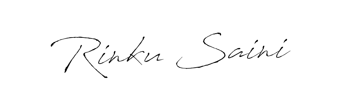 How to make Rinku Saini signature? Antro_Vectra is a professional autograph style. Create handwritten signature for Rinku Saini name. Rinku Saini signature style 6 images and pictures png