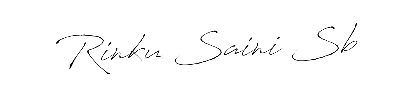 Also we have Rinku Saini Sb name is the best signature style. Create professional handwritten signature collection using Antro_Vectra autograph style. Rinku Saini Sb signature style 6 images and pictures png