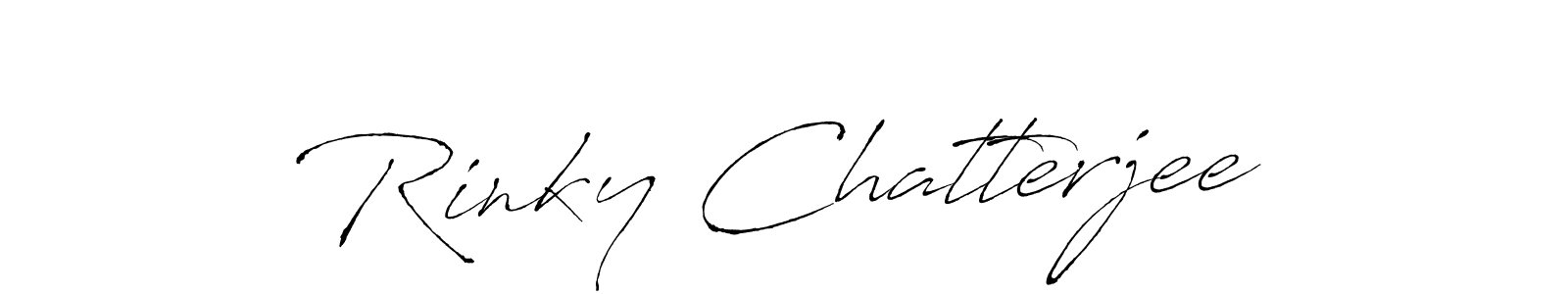 You should practise on your own different ways (Antro_Vectra) to write your name (Rinky Chatterjee) in signature. don't let someone else do it for you. Rinky Chatterjee signature style 6 images and pictures png