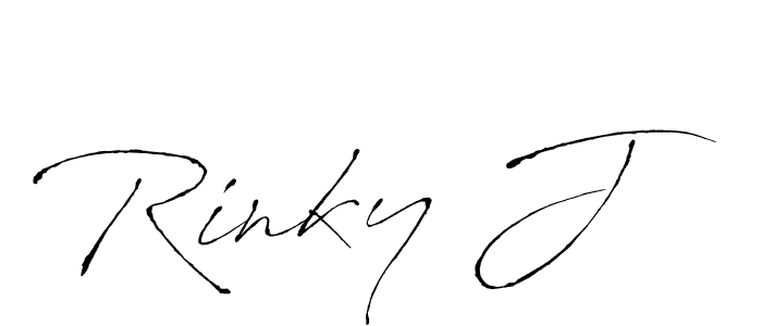 Also You can easily find your signature by using the search form. We will create Rinky J name handwritten signature images for you free of cost using Antro_Vectra sign style. Rinky J signature style 6 images and pictures png