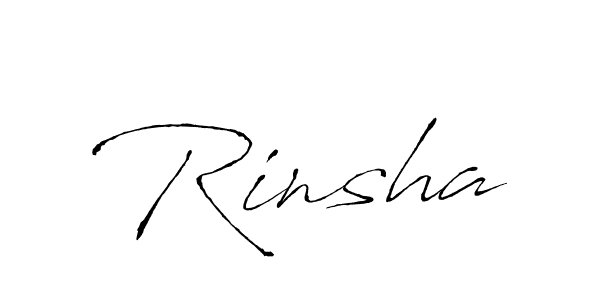 Rinsha stylish signature style. Best Handwritten Sign (Antro_Vectra) for my name. Handwritten Signature Collection Ideas for my name Rinsha. Rinsha signature style 6 images and pictures png