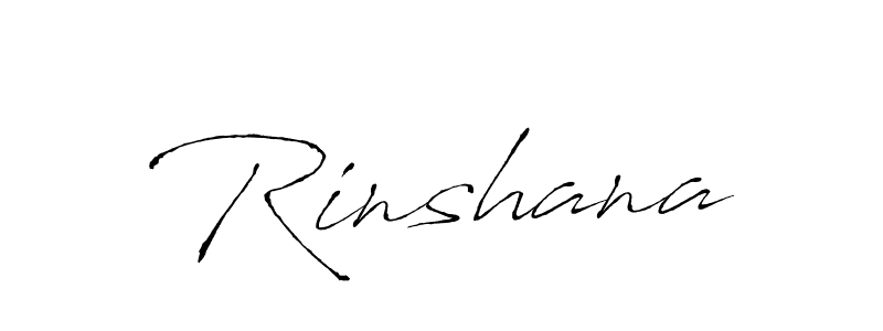 Design your own signature with our free online signature maker. With this signature software, you can create a handwritten (Antro_Vectra) signature for name Rinshana. Rinshana signature style 6 images and pictures png