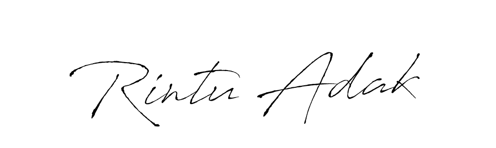 Antro_Vectra is a professional signature style that is perfect for those who want to add a touch of class to their signature. It is also a great choice for those who want to make their signature more unique. Get Rintu Adak name to fancy signature for free. Rintu Adak signature style 6 images and pictures png