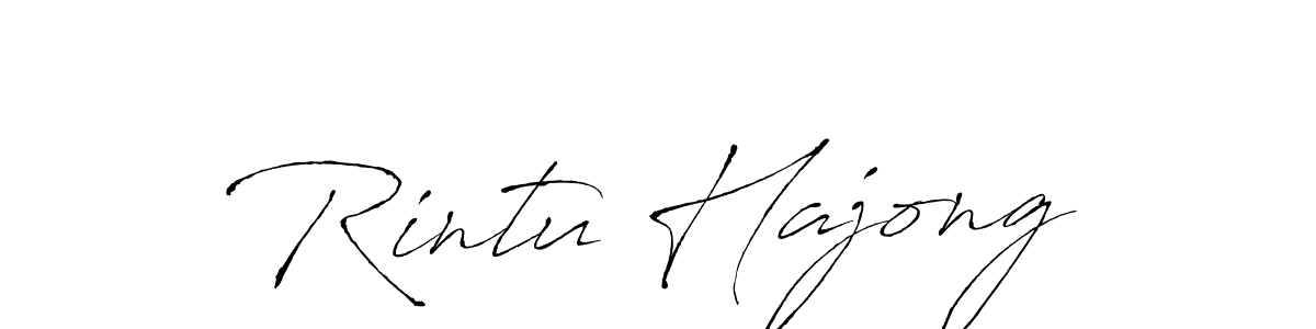 Make a beautiful signature design for name Rintu Hajong. With this signature (Antro_Vectra) style, you can create a handwritten signature for free. Rintu Hajong signature style 6 images and pictures png