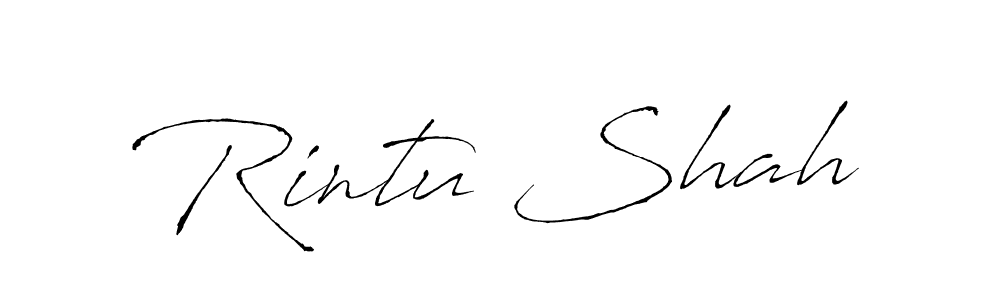 Create a beautiful signature design for name Rintu Shah. With this signature (Antro_Vectra) fonts, you can make a handwritten signature for free. Rintu Shah signature style 6 images and pictures png