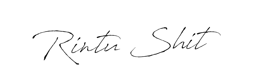 Also we have Rintu Shit name is the best signature style. Create professional handwritten signature collection using Antro_Vectra autograph style. Rintu Shit signature style 6 images and pictures png