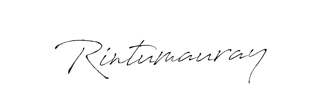 Rintumauray stylish signature style. Best Handwritten Sign (Antro_Vectra) for my name. Handwritten Signature Collection Ideas for my name Rintumauray. Rintumauray signature style 6 images and pictures png