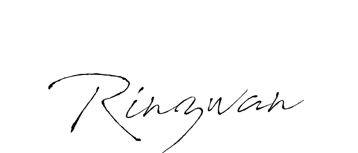 Make a beautiful signature design for name Rinzwan. With this signature (Antro_Vectra) style, you can create a handwritten signature for free. Rinzwan signature style 6 images and pictures png