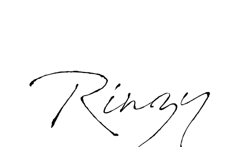 How to make Rinzy signature? Antro_Vectra is a professional autograph style. Create handwritten signature for Rinzy name. Rinzy signature style 6 images and pictures png