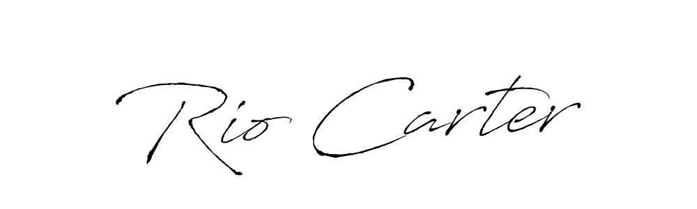 The best way (Antro_Vectra) to make a short signature is to pick only two or three words in your name. The name Rio Carter include a total of six letters. For converting this name. Rio Carter signature style 6 images and pictures png