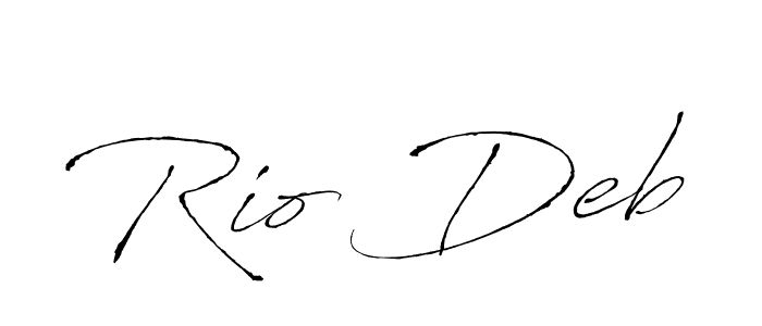 Create a beautiful signature design for name Rio Deb. With this signature (Antro_Vectra) fonts, you can make a handwritten signature for free. Rio Deb signature style 6 images and pictures png