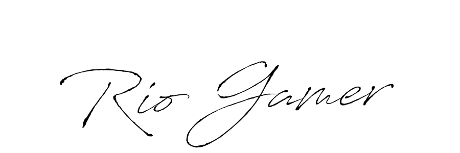 Create a beautiful signature design for name Rio Gamer. With this signature (Antro_Vectra) fonts, you can make a handwritten signature for free. Rio Gamer signature style 6 images and pictures png