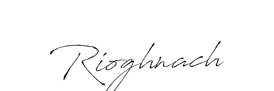 Rioghnach stylish signature style. Best Handwritten Sign (Antro_Vectra) for my name. Handwritten Signature Collection Ideas for my name Rioghnach. Rioghnach signature style 6 images and pictures png
