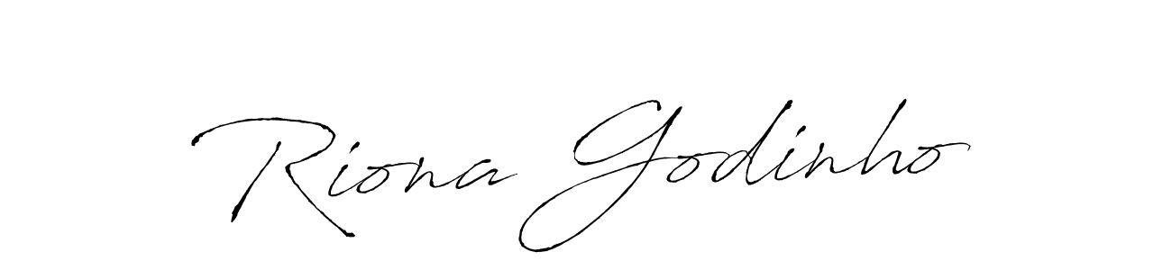 Riona Godinho stylish signature style. Best Handwritten Sign (Antro_Vectra) for my name. Handwritten Signature Collection Ideas for my name Riona Godinho. Riona Godinho signature style 6 images and pictures png