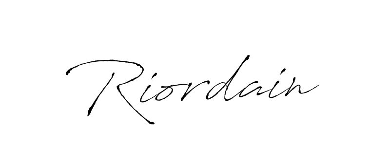Make a beautiful signature design for name Riordain. With this signature (Antro_Vectra) style, you can create a handwritten signature for free. Riordain signature style 6 images and pictures png