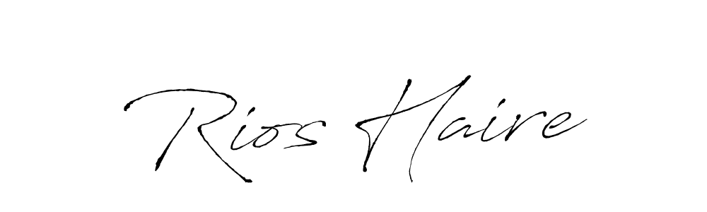 It looks lik you need a new signature style for name Rios Haire. Design unique handwritten (Antro_Vectra) signature with our free signature maker in just a few clicks. Rios Haire signature style 6 images and pictures png