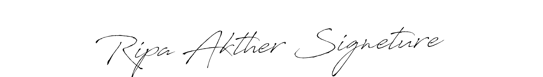 How to make Ripa Akther Signeture signature? Antro_Vectra is a professional autograph style. Create handwritten signature for Ripa Akther Signeture name. Ripa Akther Signeture signature style 6 images and pictures png