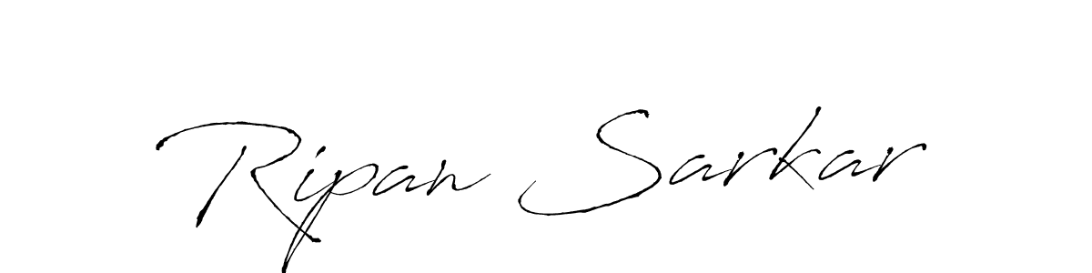 Create a beautiful signature design for name Ripan Sarkar. With this signature (Antro_Vectra) fonts, you can make a handwritten signature for free. Ripan Sarkar signature style 6 images and pictures png