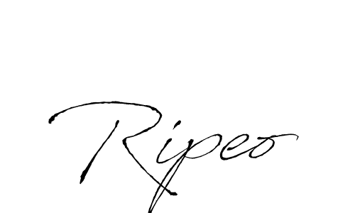 Make a beautiful signature design for name Ripeo. With this signature (Antro_Vectra) style, you can create a handwritten signature for free. Ripeo signature style 6 images and pictures png