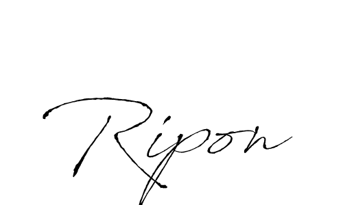 How to make Ripon signature? Antro_Vectra is a professional autograph style. Create handwritten signature for Ripon name. Ripon signature style 6 images and pictures png