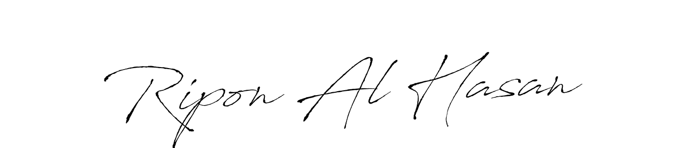 How to make Ripon Al Hasan name signature. Use Antro_Vectra style for creating short signs online. This is the latest handwritten sign. Ripon Al Hasan signature style 6 images and pictures png