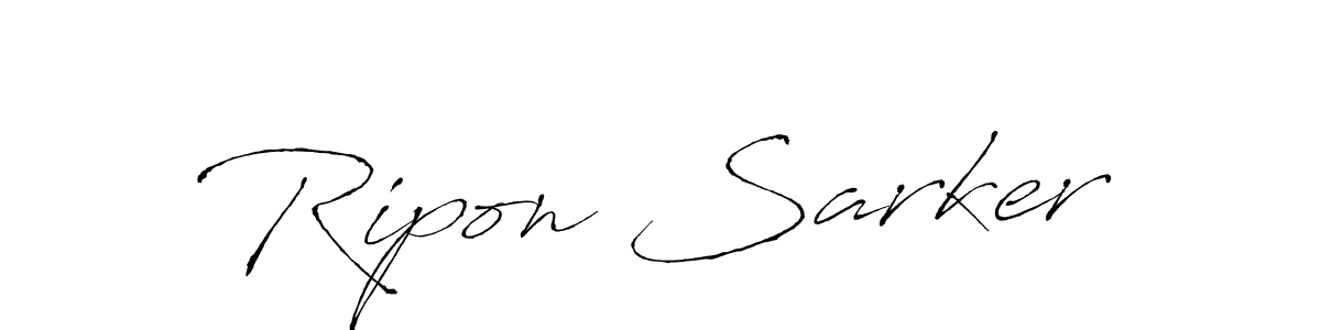 Make a beautiful signature design for name Ripon Sarker. With this signature (Antro_Vectra) style, you can create a handwritten signature for free. Ripon Sarker signature style 6 images and pictures png