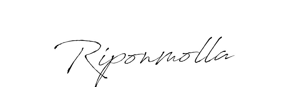 Antro_Vectra is a professional signature style that is perfect for those who want to add a touch of class to their signature. It is also a great choice for those who want to make their signature more unique. Get Riponmolla name to fancy signature for free. Riponmolla signature style 6 images and pictures png