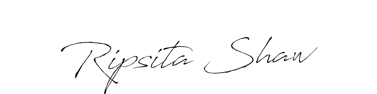 Create a beautiful signature design for name Ripsita Shaw. With this signature (Antro_Vectra) fonts, you can make a handwritten signature for free. Ripsita Shaw signature style 6 images and pictures png