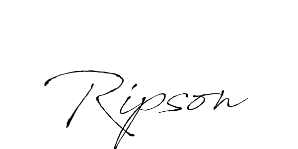How to make Ripson signature? Antro_Vectra is a professional autograph style. Create handwritten signature for Ripson name. Ripson signature style 6 images and pictures png