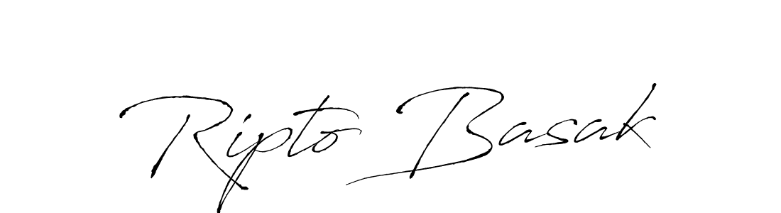 Ripto Basak stylish signature style. Best Handwritten Sign (Antro_Vectra) for my name. Handwritten Signature Collection Ideas for my name Ripto Basak. Ripto Basak signature style 6 images and pictures png