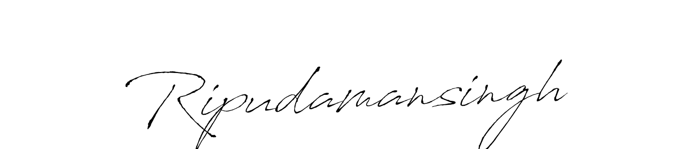 How to make Ripudamansingh signature? Antro_Vectra is a professional autograph style. Create handwritten signature for Ripudamansingh name. Ripudamansingh signature style 6 images and pictures png