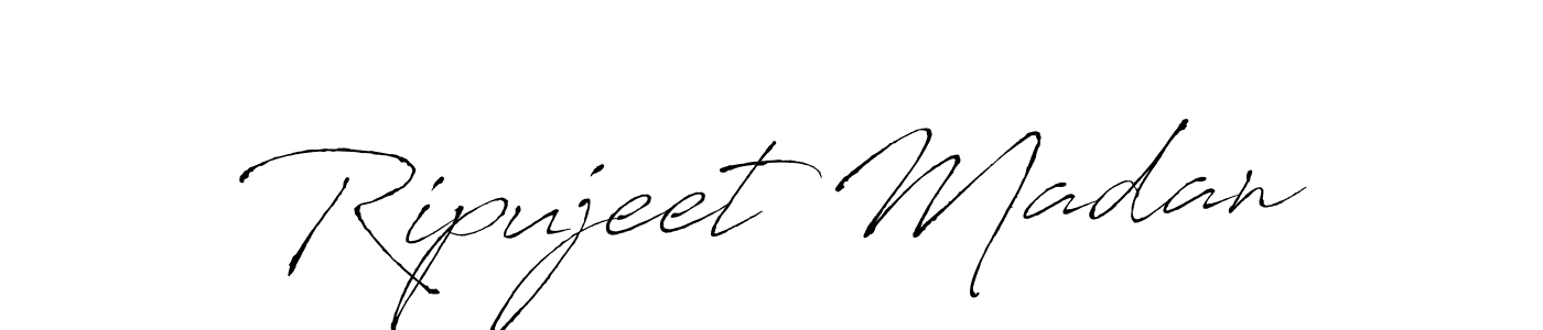 Antro_Vectra is a professional signature style that is perfect for those who want to add a touch of class to their signature. It is also a great choice for those who want to make their signature more unique. Get Ripujeet Madan name to fancy signature for free. Ripujeet Madan signature style 6 images and pictures png