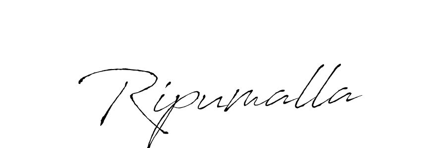 Ripumalla stylish signature style. Best Handwritten Sign (Antro_Vectra) for my name. Handwritten Signature Collection Ideas for my name Ripumalla. Ripumalla signature style 6 images and pictures png