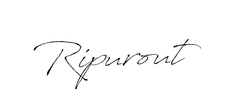 Make a beautiful signature design for name Ripurout. With this signature (Antro_Vectra) style, you can create a handwritten signature for free. Ripurout signature style 6 images and pictures png