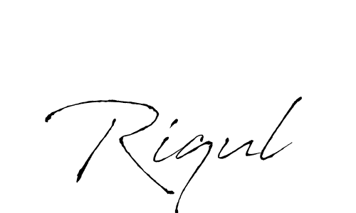 Create a beautiful signature design for name Riqul. With this signature (Antro_Vectra) fonts, you can make a handwritten signature for free. Riqul signature style 6 images and pictures png