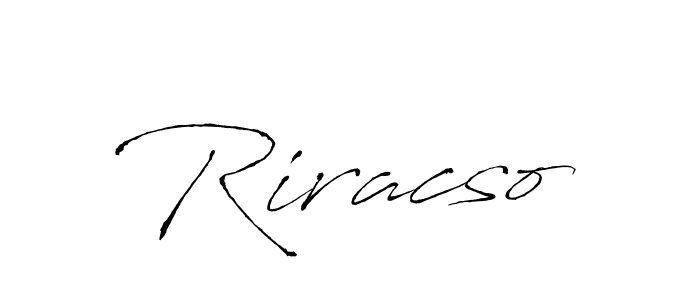 You should practise on your own different ways (Antro_Vectra) to write your name (Riracso) in signature. don't let someone else do it for you. Riracso signature style 6 images and pictures png