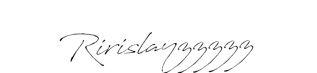 How to make Ririslayzzzzz signature? Antro_Vectra is a professional autograph style. Create handwritten signature for Ririslayzzzzz name. Ririslayzzzzz signature style 6 images and pictures png