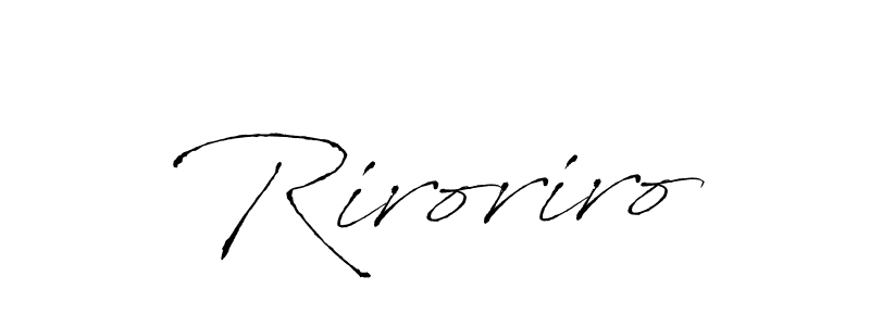 Also You can easily find your signature by using the search form. We will create Riroriro name handwritten signature images for you free of cost using Antro_Vectra sign style. Riroriro signature style 6 images and pictures png