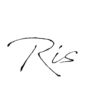 Ris stylish signature style. Best Handwritten Sign (Antro_Vectra) for my name. Handwritten Signature Collection Ideas for my name Ris. Ris signature style 6 images and pictures png