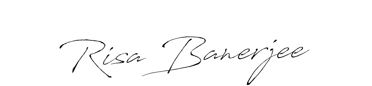 Also we have Risa Banerjee name is the best signature style. Create professional handwritten signature collection using Antro_Vectra autograph style. Risa Banerjee signature style 6 images and pictures png