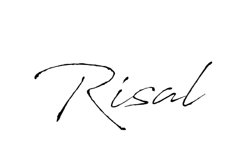 Use a signature maker to create a handwritten signature online. With this signature software, you can design (Antro_Vectra) your own signature for name Risal. Risal signature style 6 images and pictures png