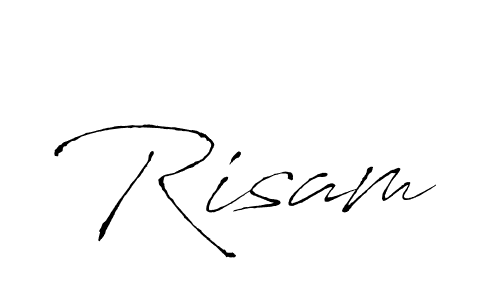 You should practise on your own different ways (Antro_Vectra) to write your name (Risam) in signature. don't let someone else do it for you. Risam signature style 6 images and pictures png
